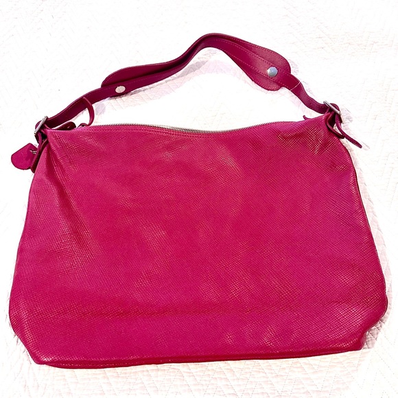Longchamp raspberry shoulder handbag - Picture 2 of 2